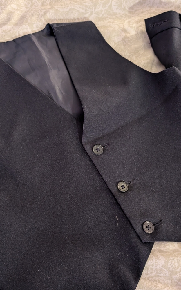 Little boys dress pants and vest
